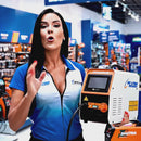 Máquina de Solda e Corte a Laser Portátil Multiprocesso 250A Proteção Térmica 4 em 1 Bivolt