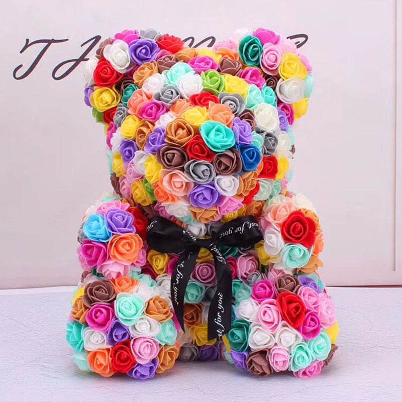 Urso de rosas I PROMOÇÃO DIA DOS NAMORADOS I 25cm